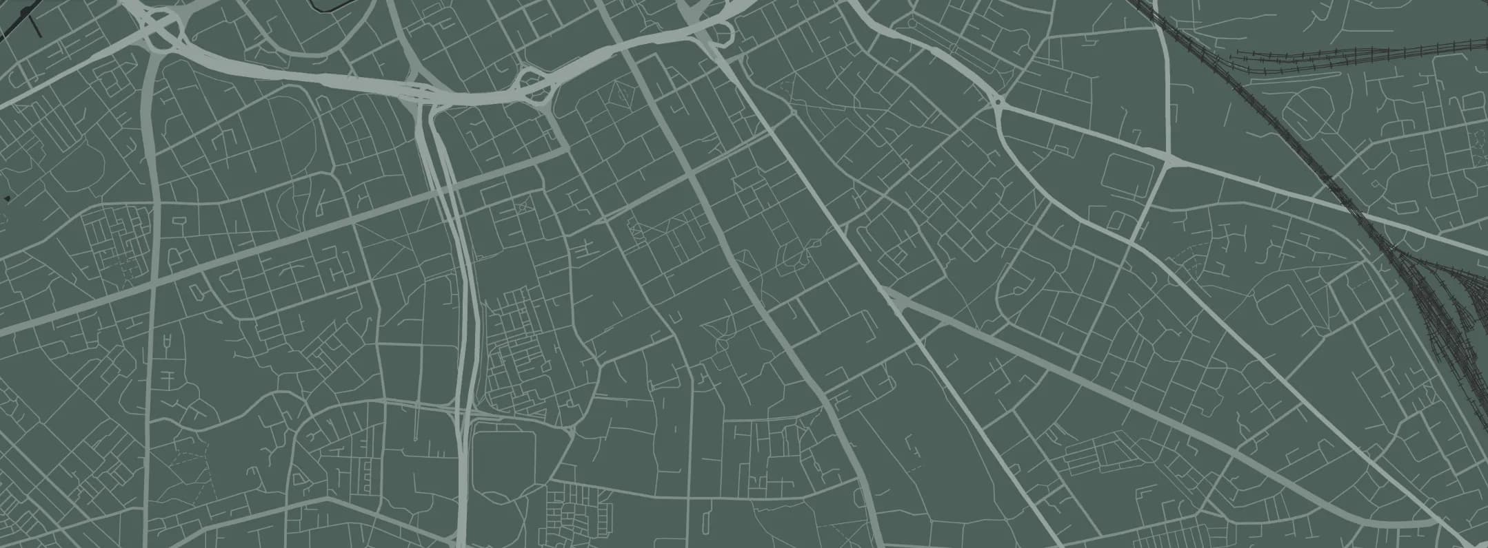 A map of Oxford Road, Manchester